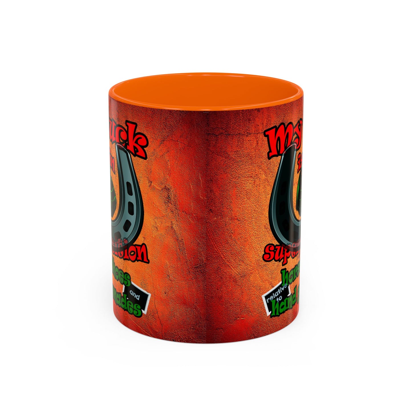 my luck - Accent Mug (burnt orange)