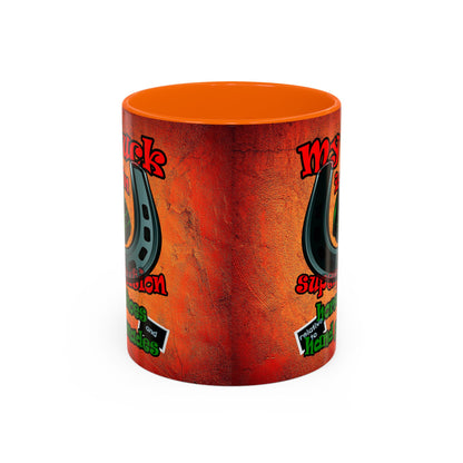 my luck - Accent Mug (burnt orange)