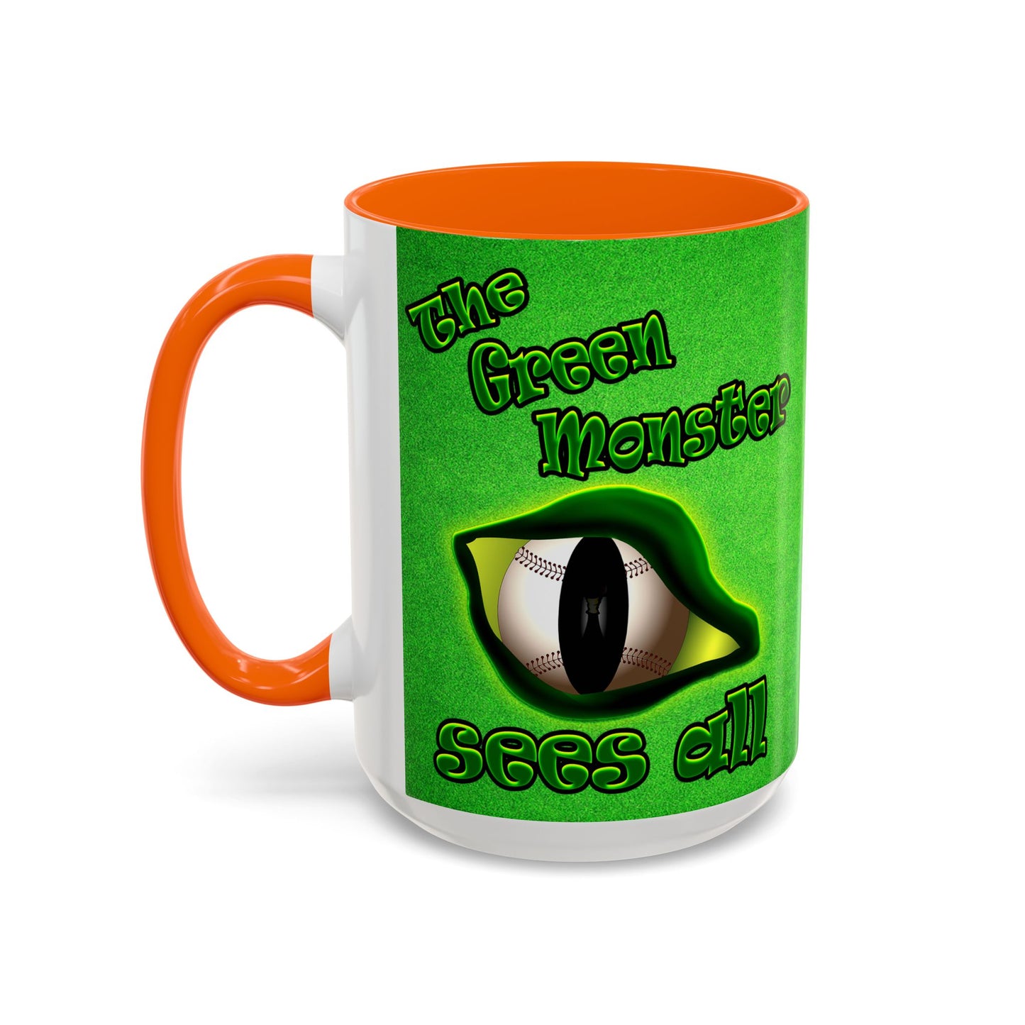 green monster - Accent Mug (green turf)