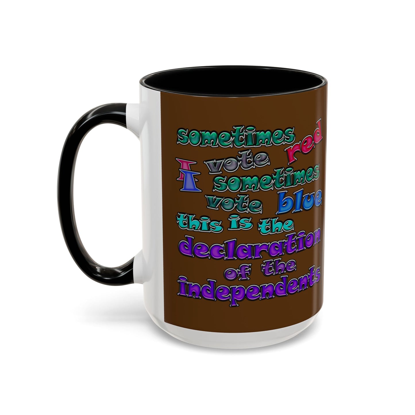 declaration of the independents - Accent Mug (brown)