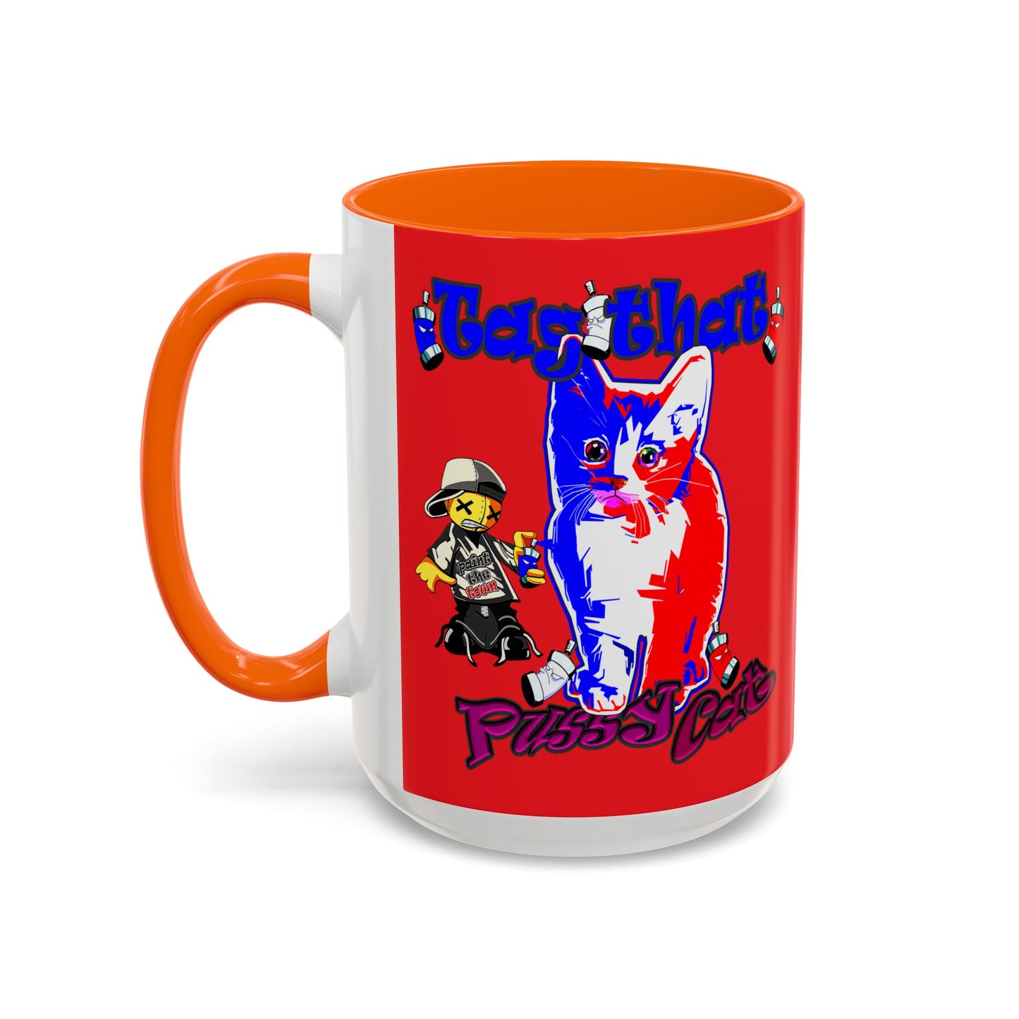 tag that - Accent Mug (red)