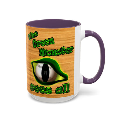 green monster - Accent Mug (butterscotch wood finish)