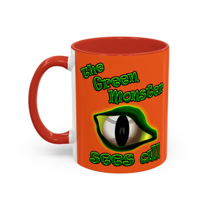green monster - Accent Mug (orange)