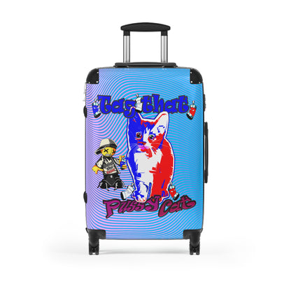 tag that - Suitcase (light blue-purple wave)