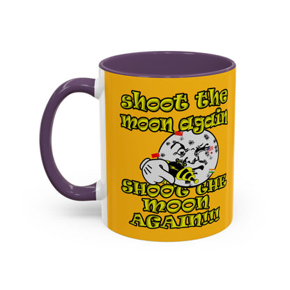shoot the moon again - Accent Mug (yellow)