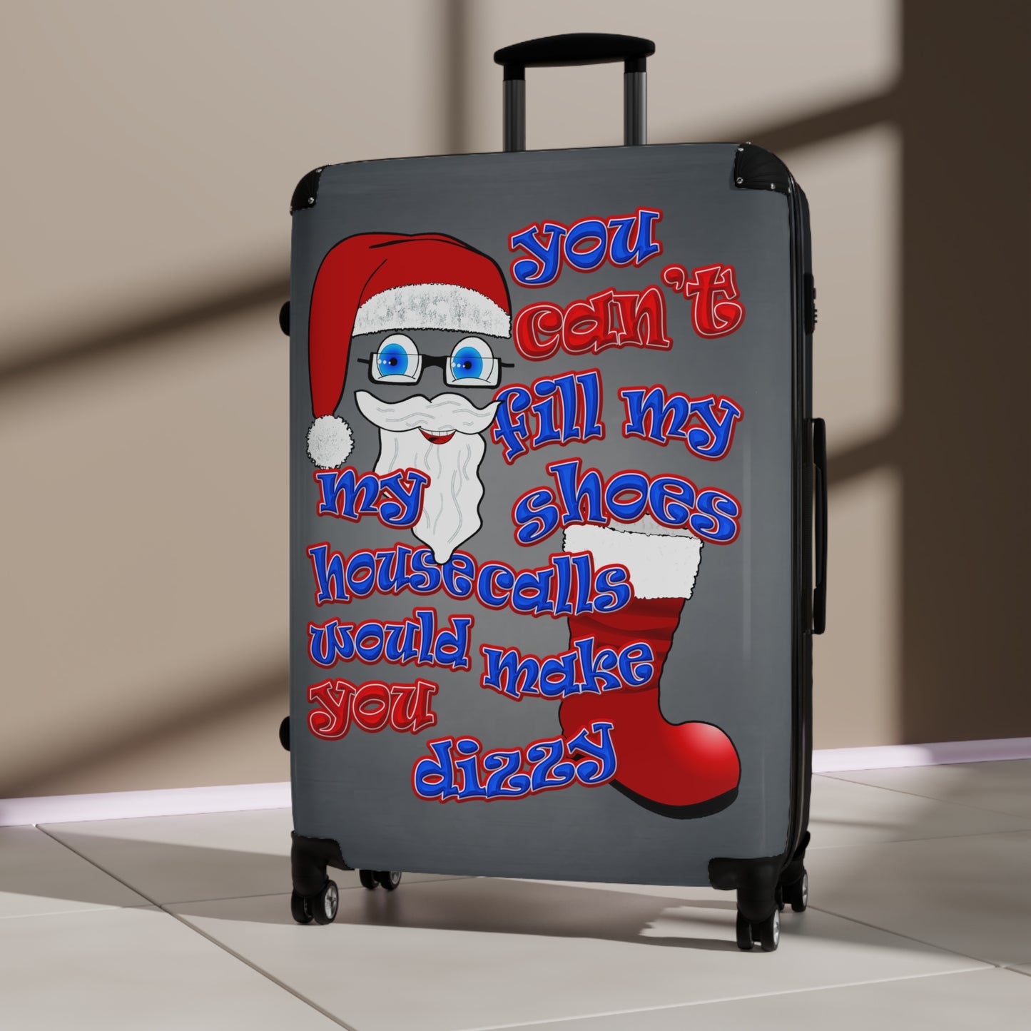 santa's shoes - Suitcase (grey-light grey)
