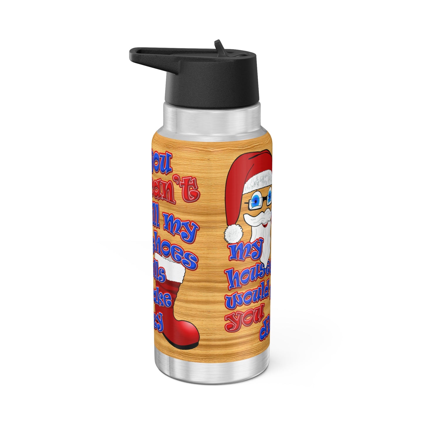 santa's shoes - Gator Tumbler, 32oz  (butterscotch wood finish)
