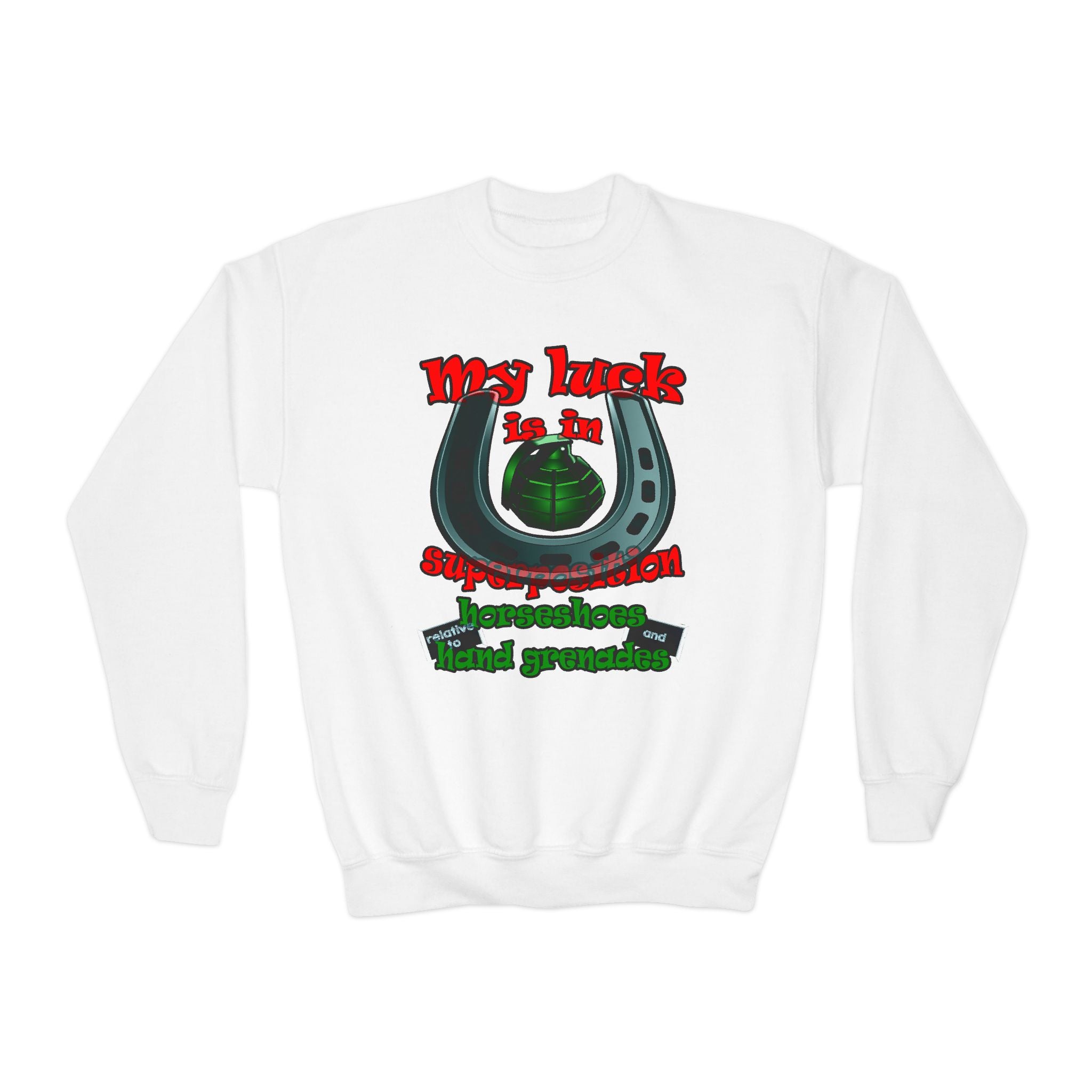 my luck - Youth Crewneck Sweatshirt
