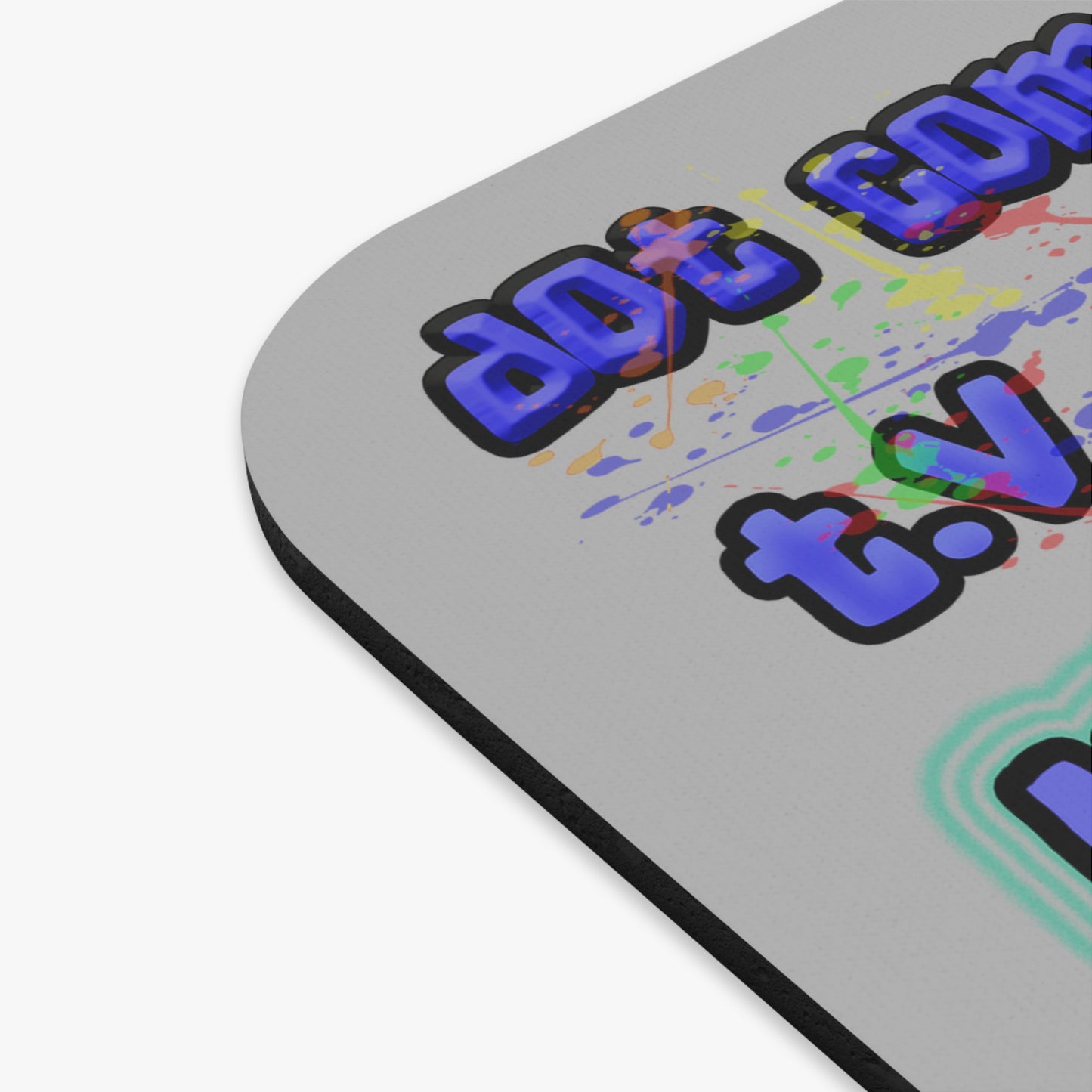 drop the beat - Mouse Pad (Rectangle) (light grey)