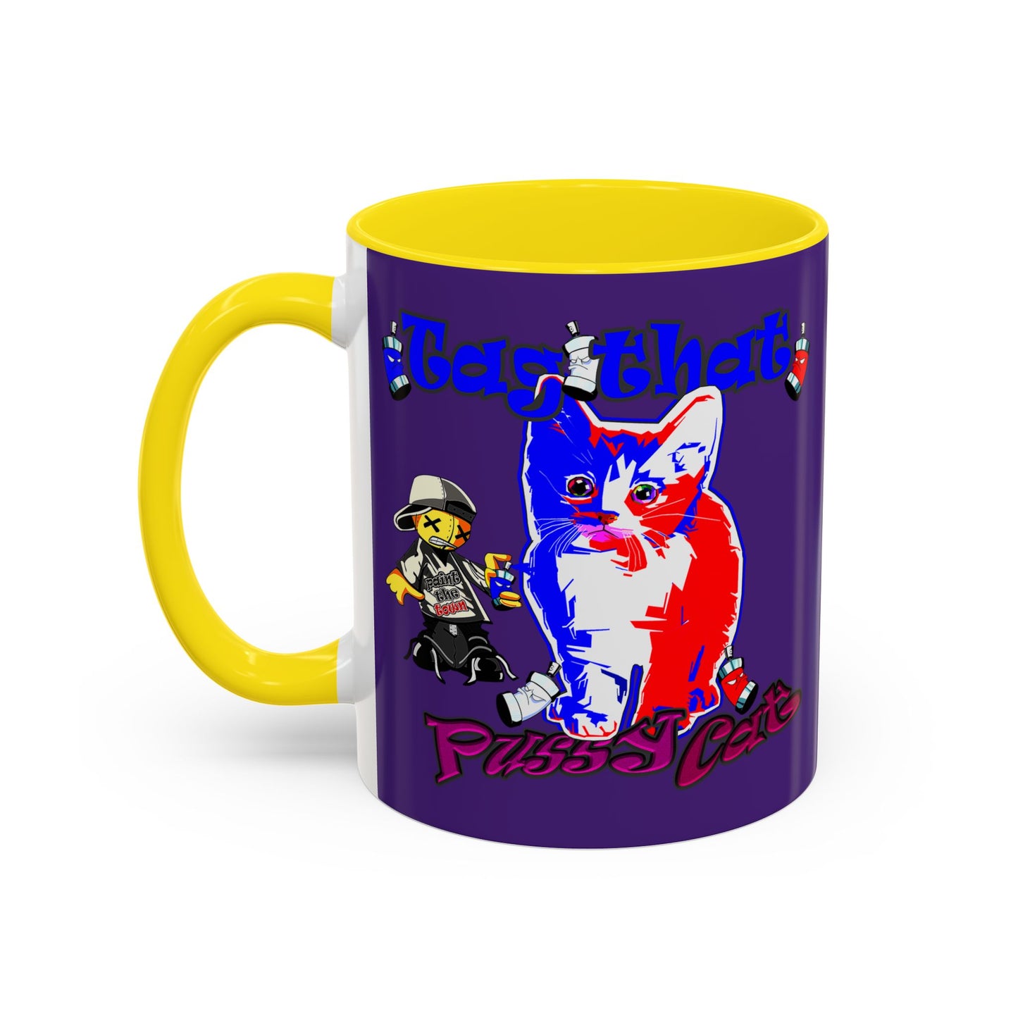tag that - Accent Mug (purple)