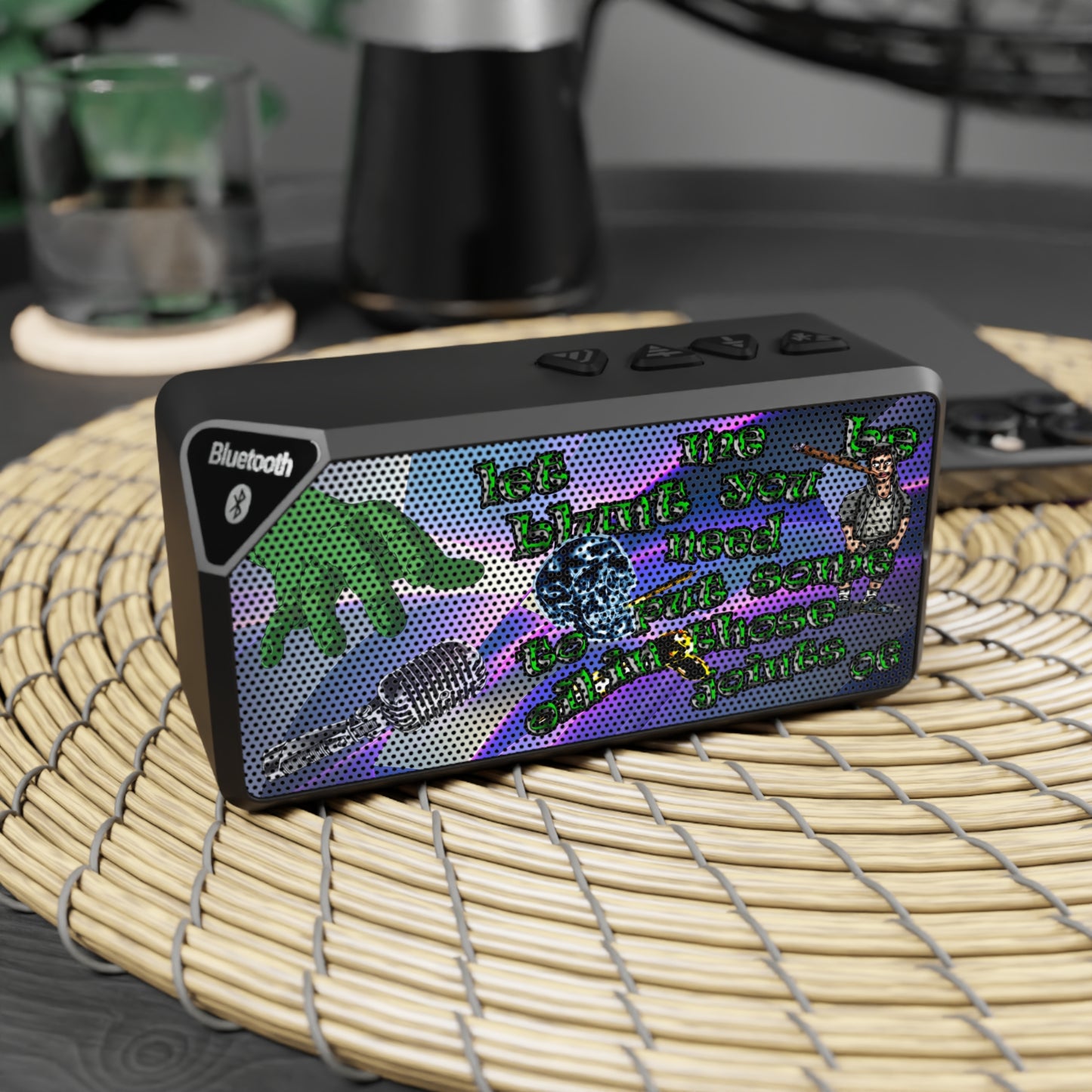 og - Jabba Bluetooth Speaker (grey-pink wave)