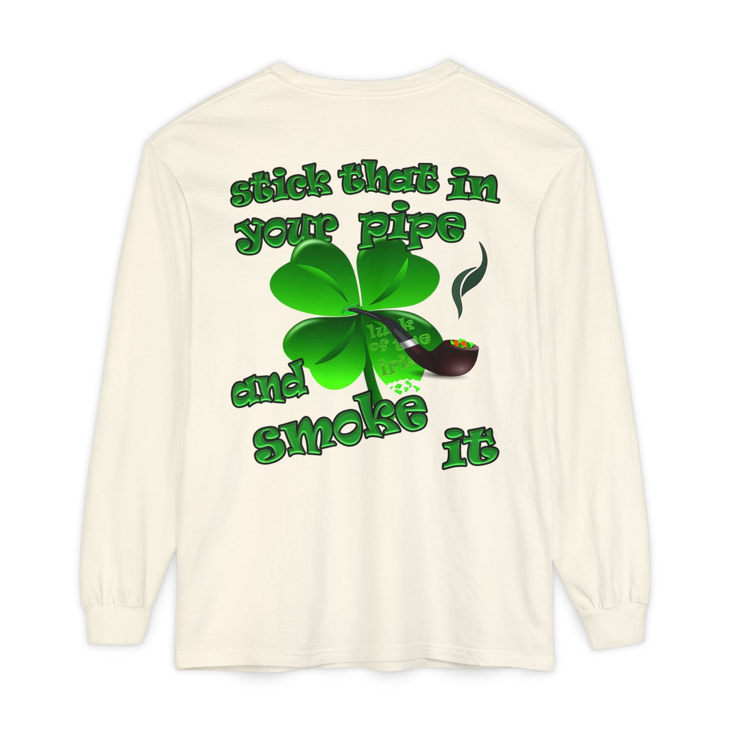 celtics logo - Unisex Garment-dyed Long Sleeve T-Shirt