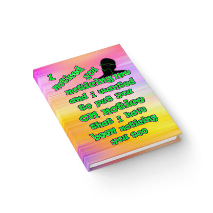 noticed you noticing - journal-lined (color blur)