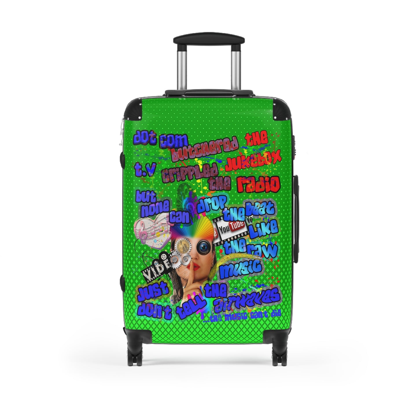 drop the beat - Suitcase (logo green)