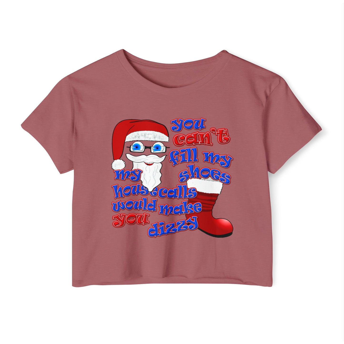 santa's shoes - Women's Festival Crop Top