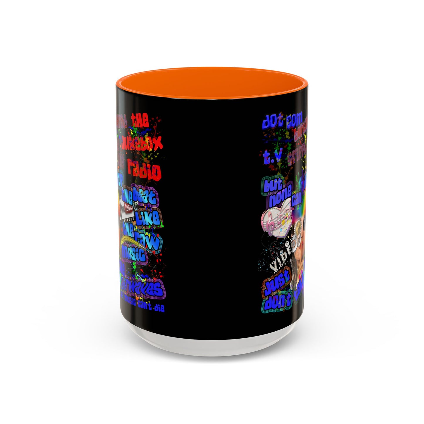 drop the beat - Accent Mug (black)
