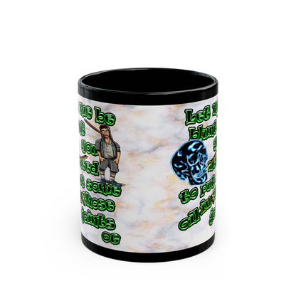 og - Black Mug (white marble)