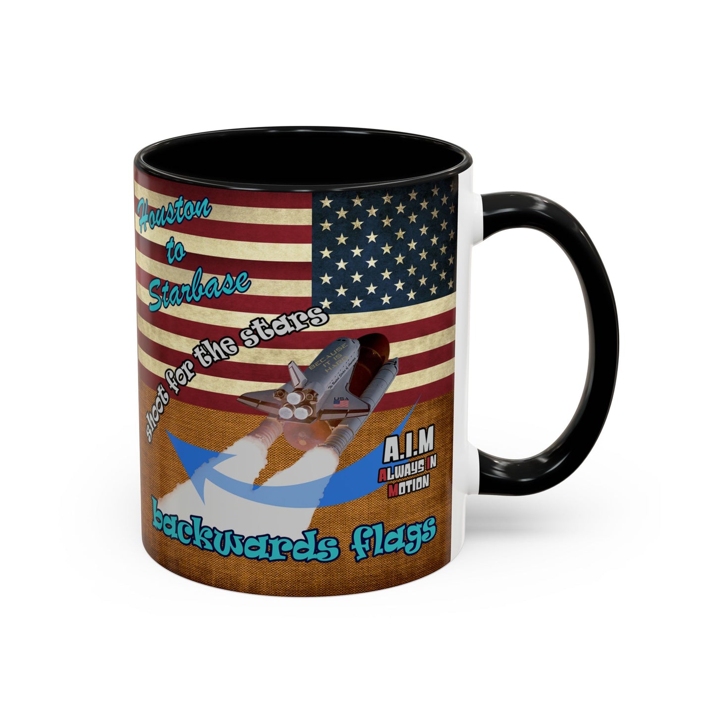 shoot for the stars - Accent Mug (brown papyrus)