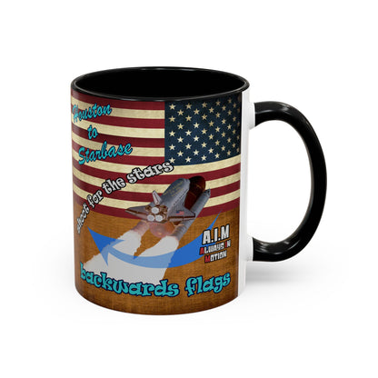 shoot for the stars - Accent Mug (brown papyrus)