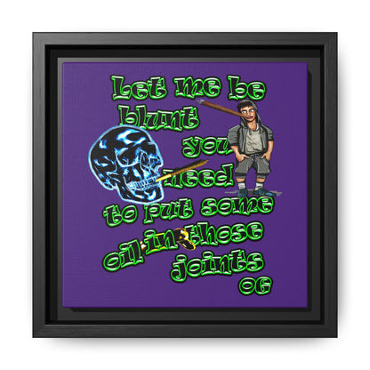 og - framed canvas art (purple)