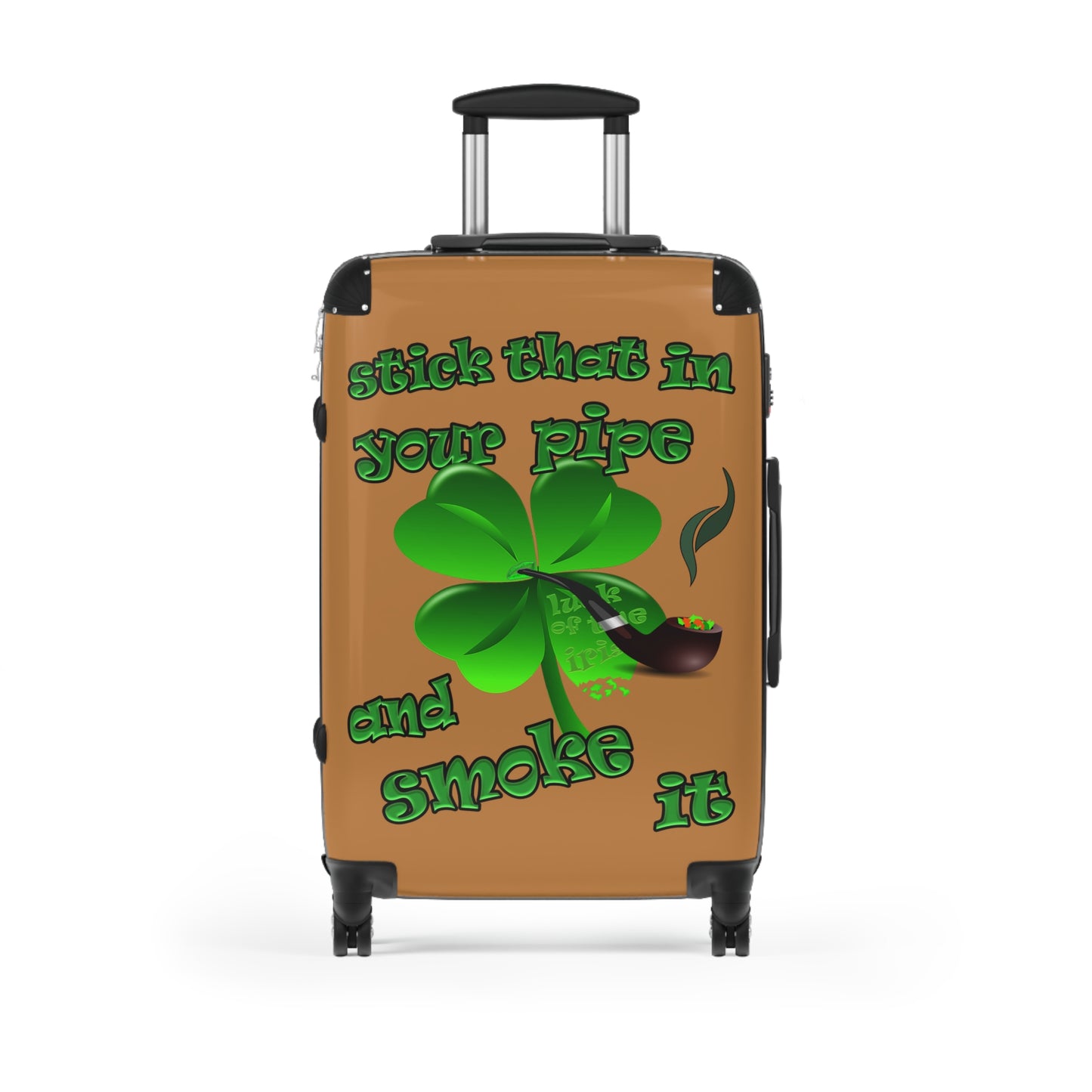 stick that in your pipe and smoke it - Suitcase (light brown)