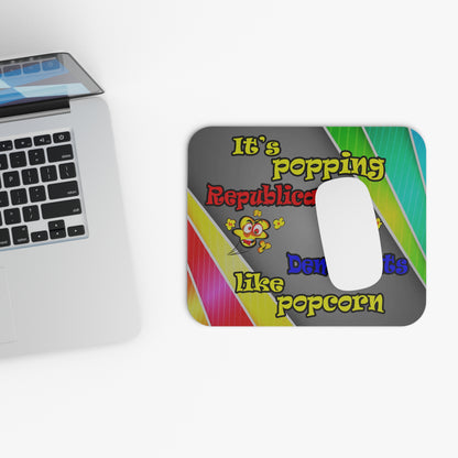 popping like popcorn - Mouse Pad (Rectangle) (rainbow split)