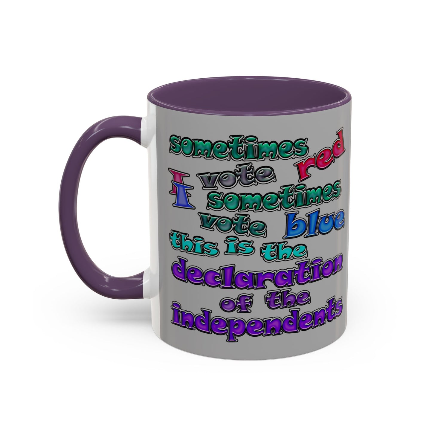 declaration of the independents - Accent Mug (light grey)