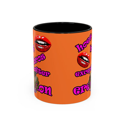 hoes b4 bros - Accent Mug (crusta)