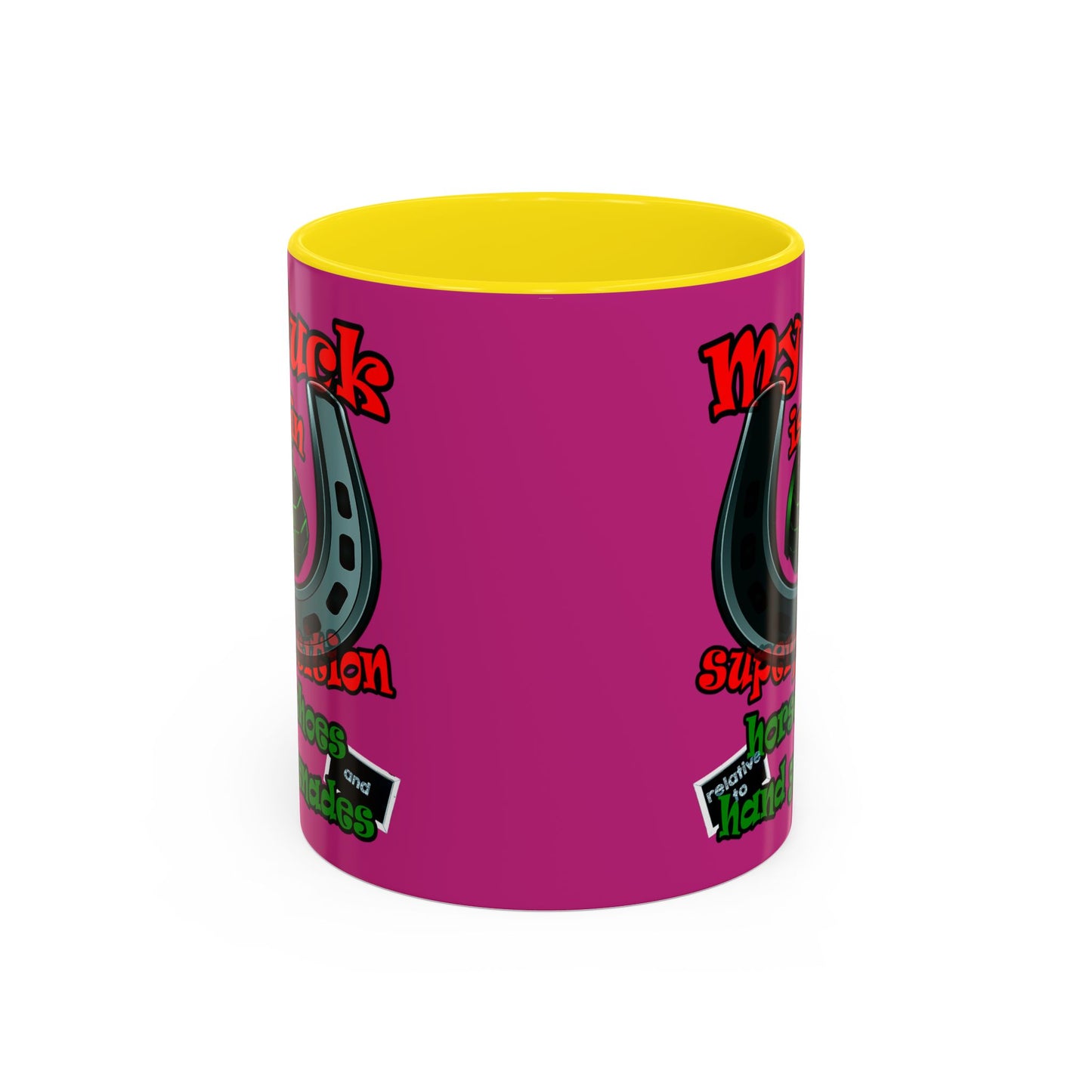 my luck - Accent Mug (pink)