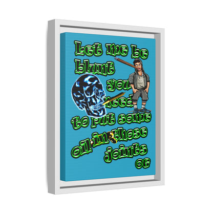 og - framed canvas art (turquoise)