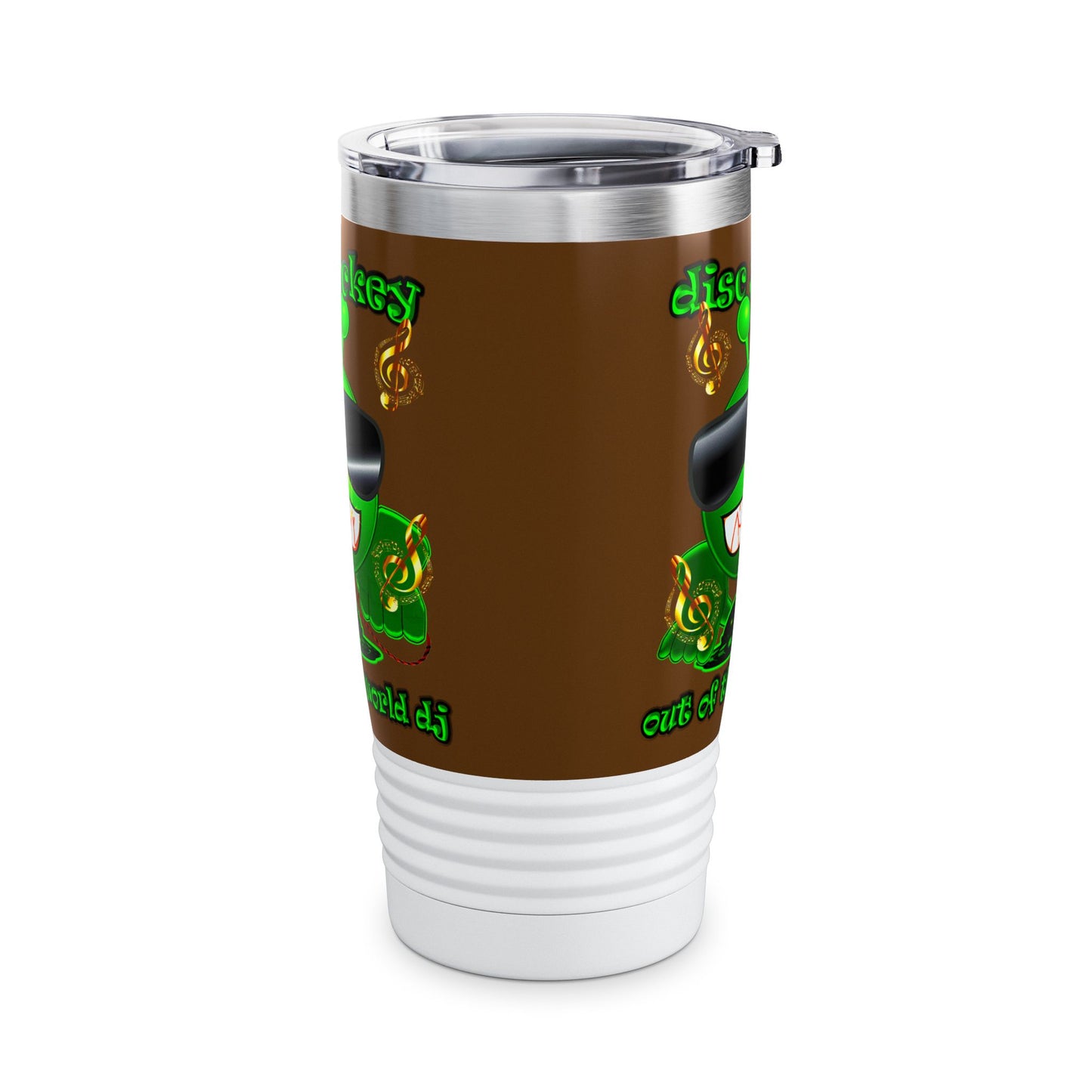 disc jockey - Ringneck Tumbler, 20oz (brown)