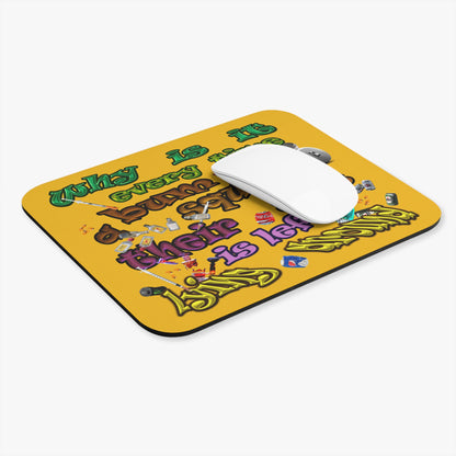 the bum's shit - Mouse Pad (Rectangle) (yellow)