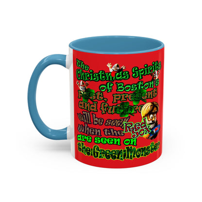 christmas spirits of boston - Accent Mug (red)