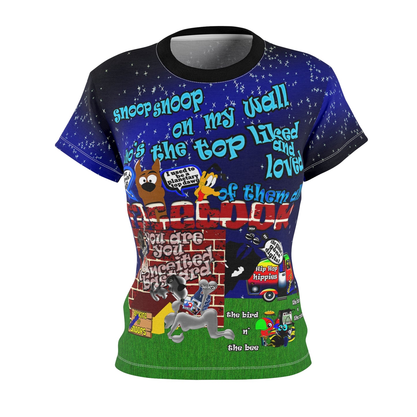 snoops - Women's Cut & Sew Tee (AOP)