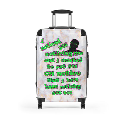 noticed you noticing - Suitcase (white marble)