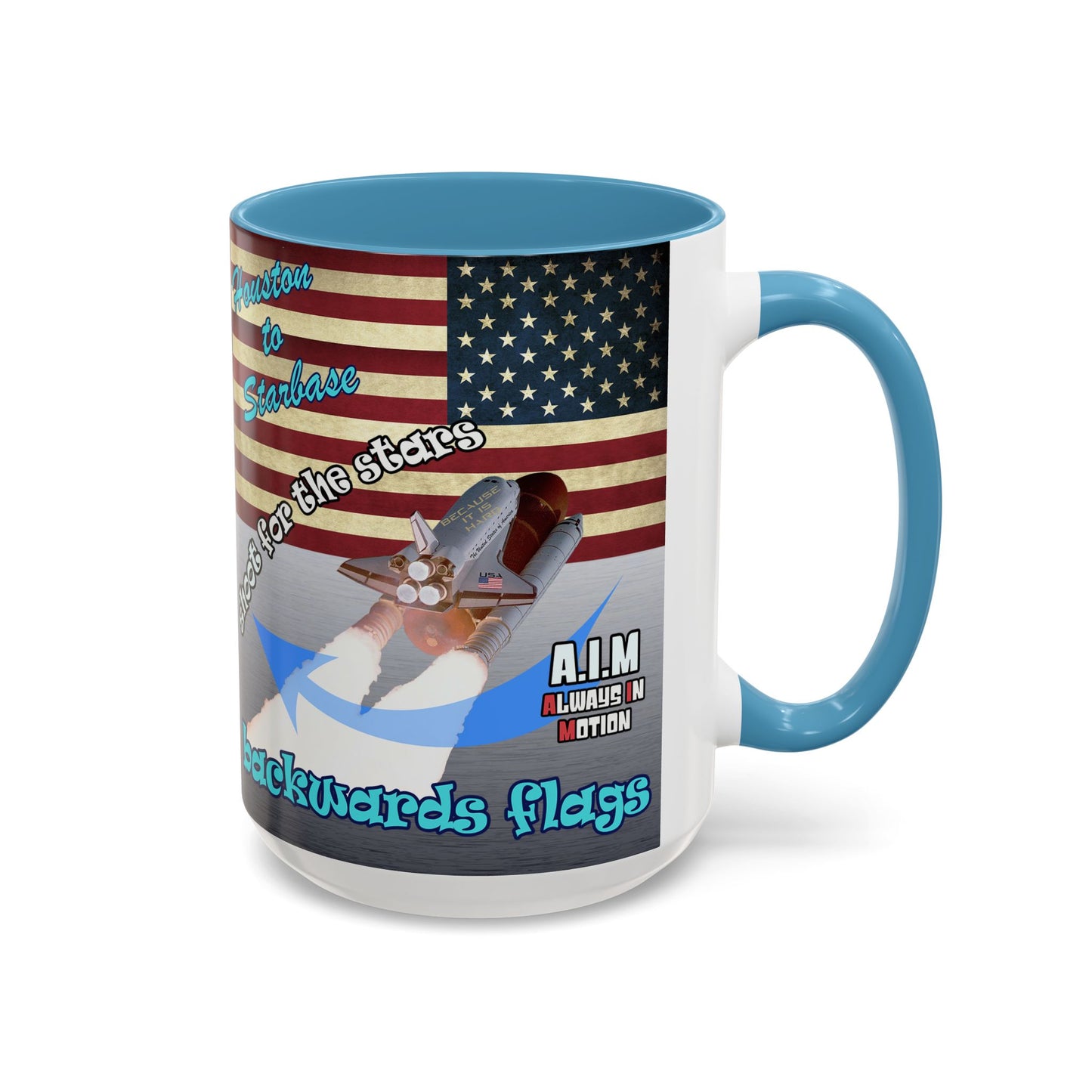 shoot for the stars - Accent Mug (brushed nickel)