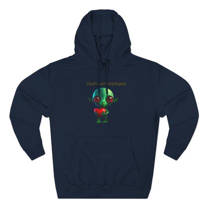 I don't care that your grey - Three-Panel Fleece Hoodie