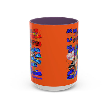 drop the beat - Accent Mug (orange)