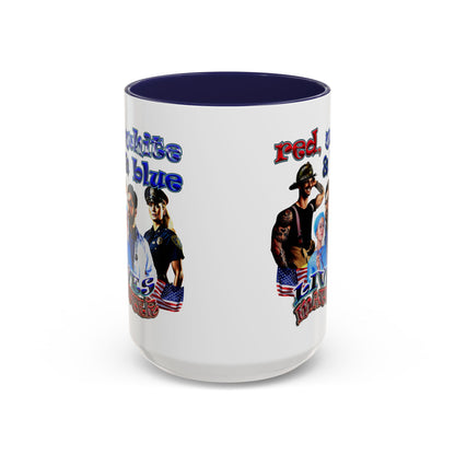 rw&b lives matter - Accent Mug (white)
