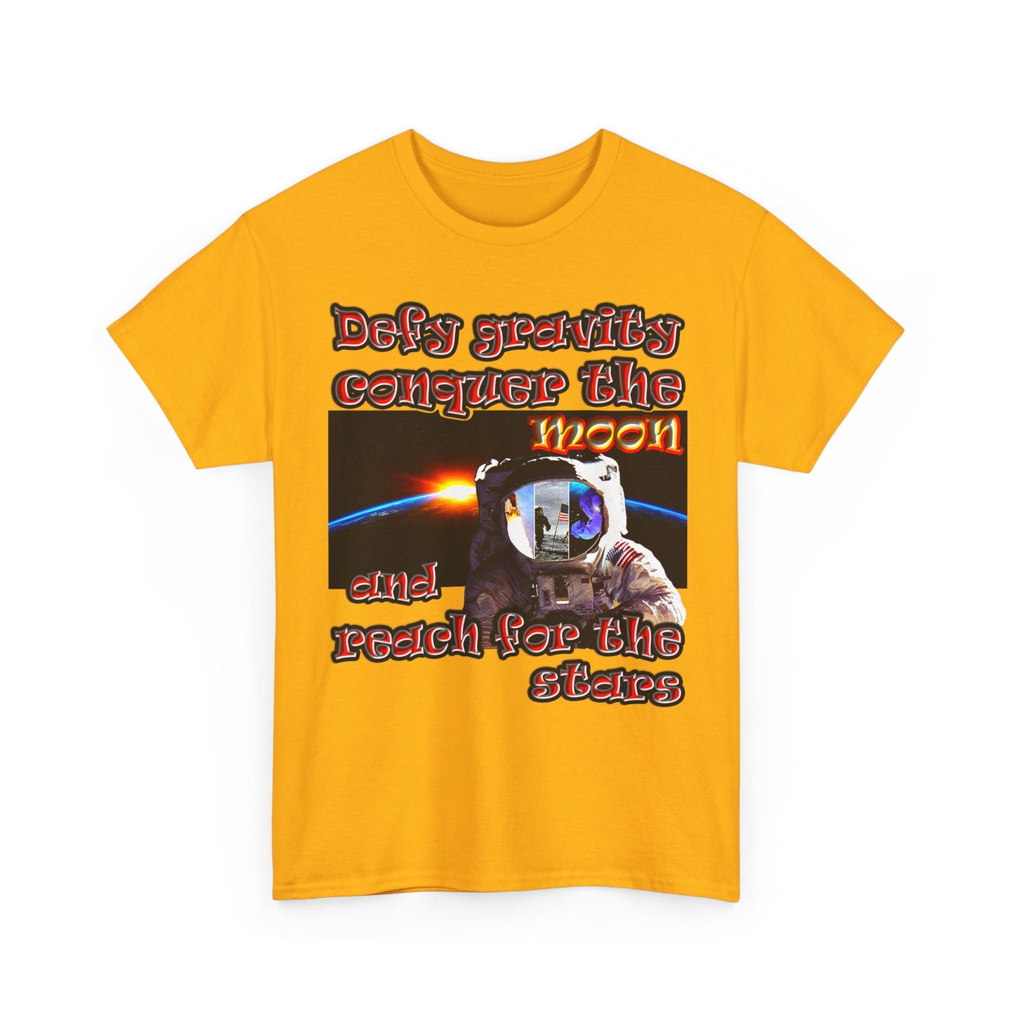 defy conquer reach - Unisex Heavy Cotton Tee