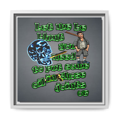 og - framed canvas art (grey-light grey)