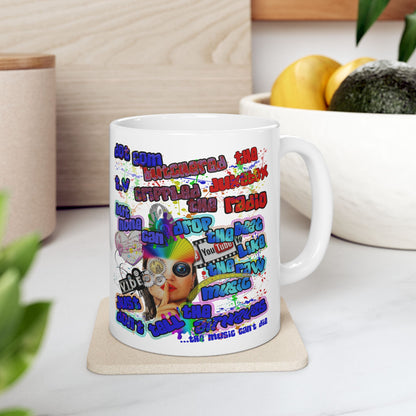 drop the beat - White Mug