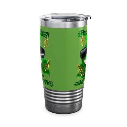 disc jockey - Ringneck Tumbler, 20oz (green)