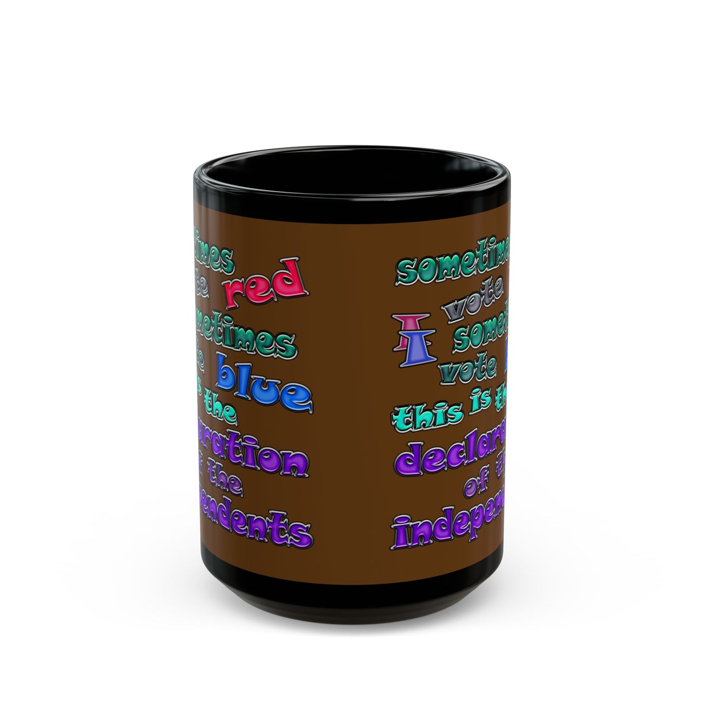declaration of the independents - Black Mug (brown)