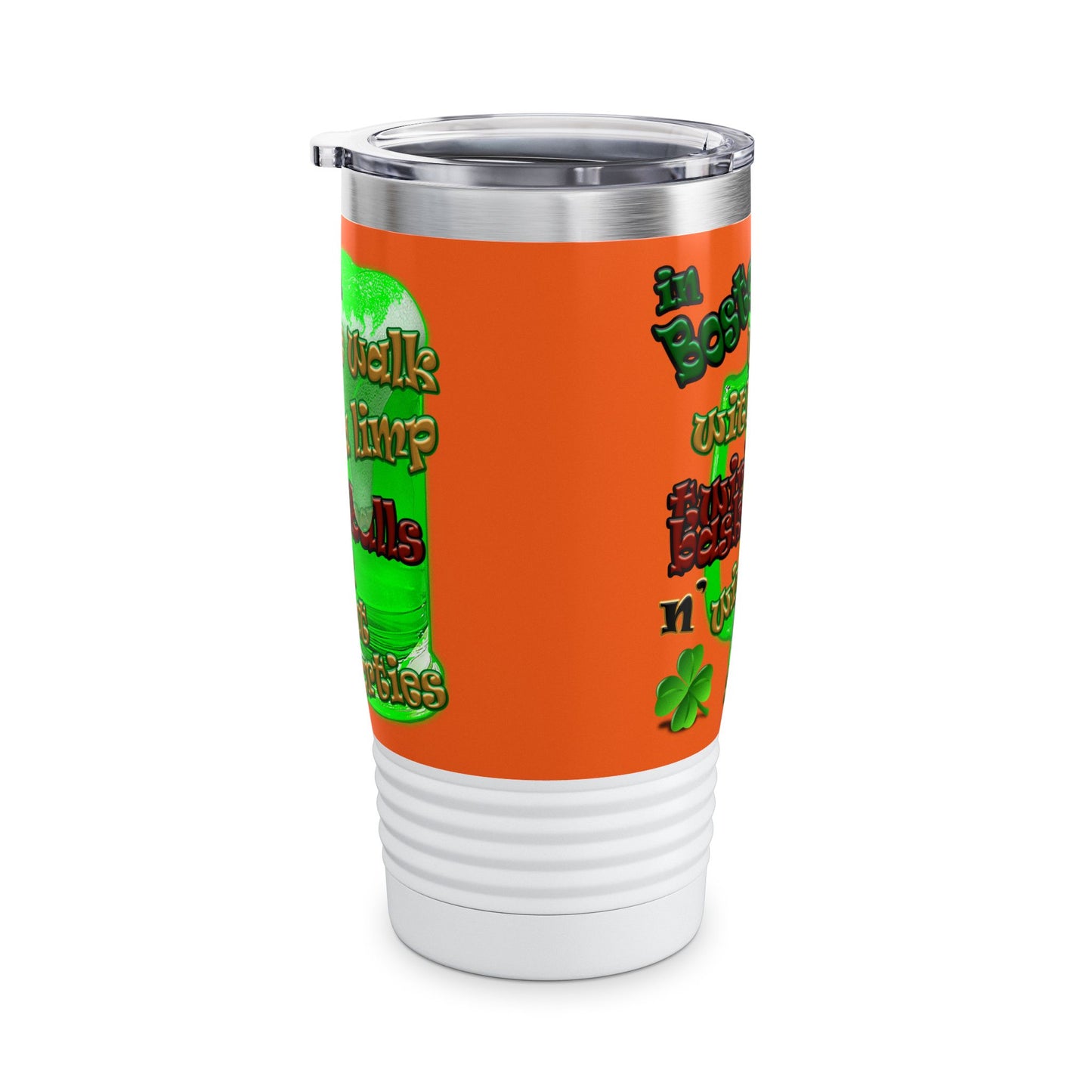 celtics logo - Ringneck Tumbler, 20oz (orange)