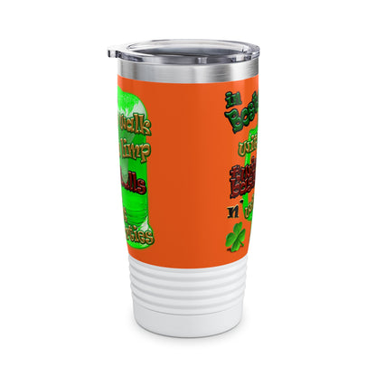 celtics logo - Ringneck Tumbler, 20oz (orange)