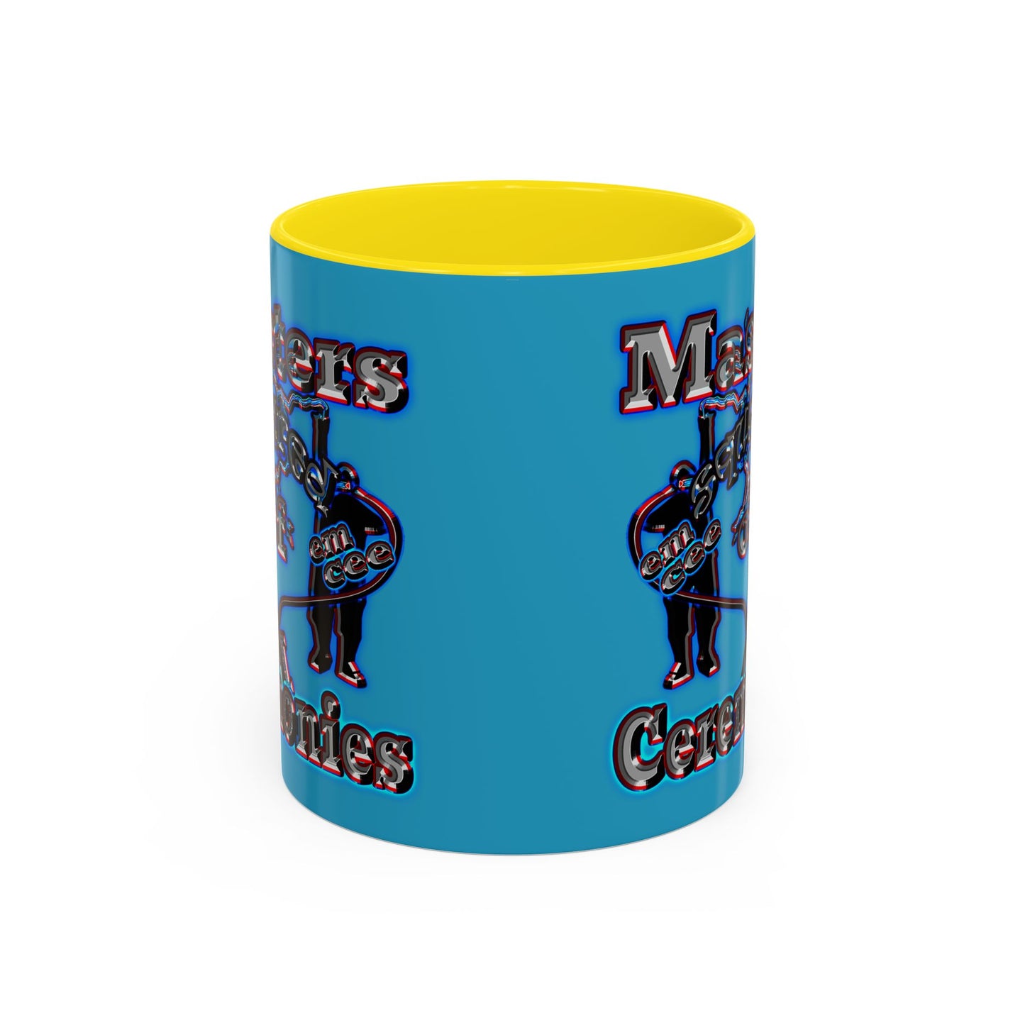 em cee squared - Accent Mug (turquoise)