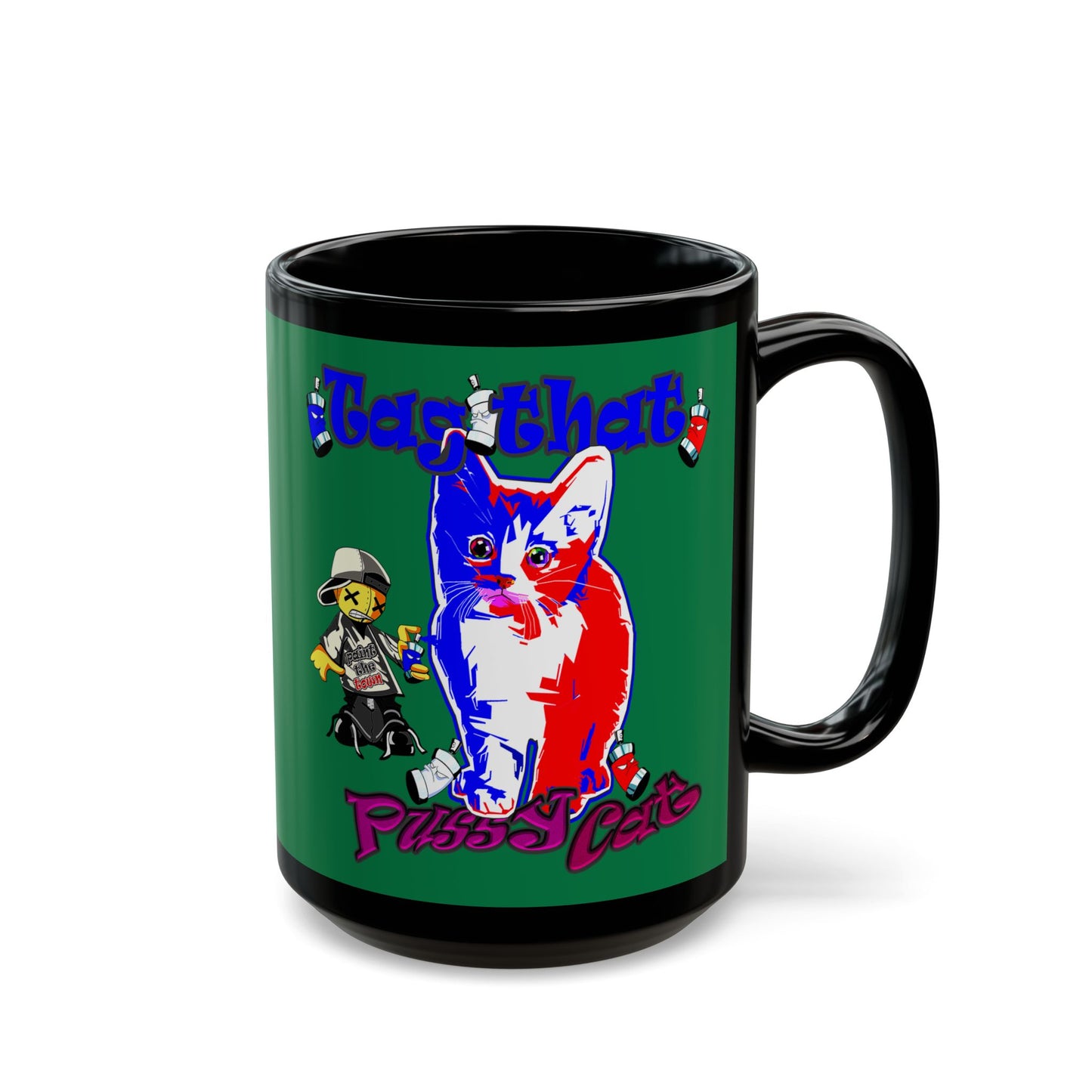 tag that - Black Mug (dark green)