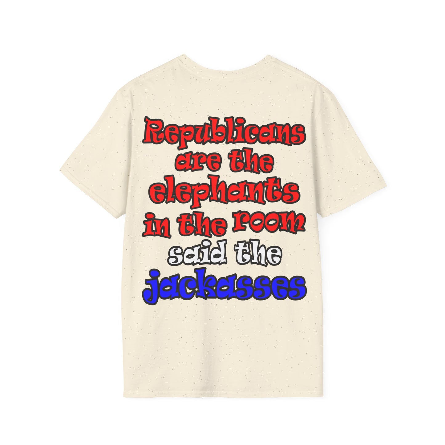 donkeys and elephants - Unisex Softstyle T-Shirt