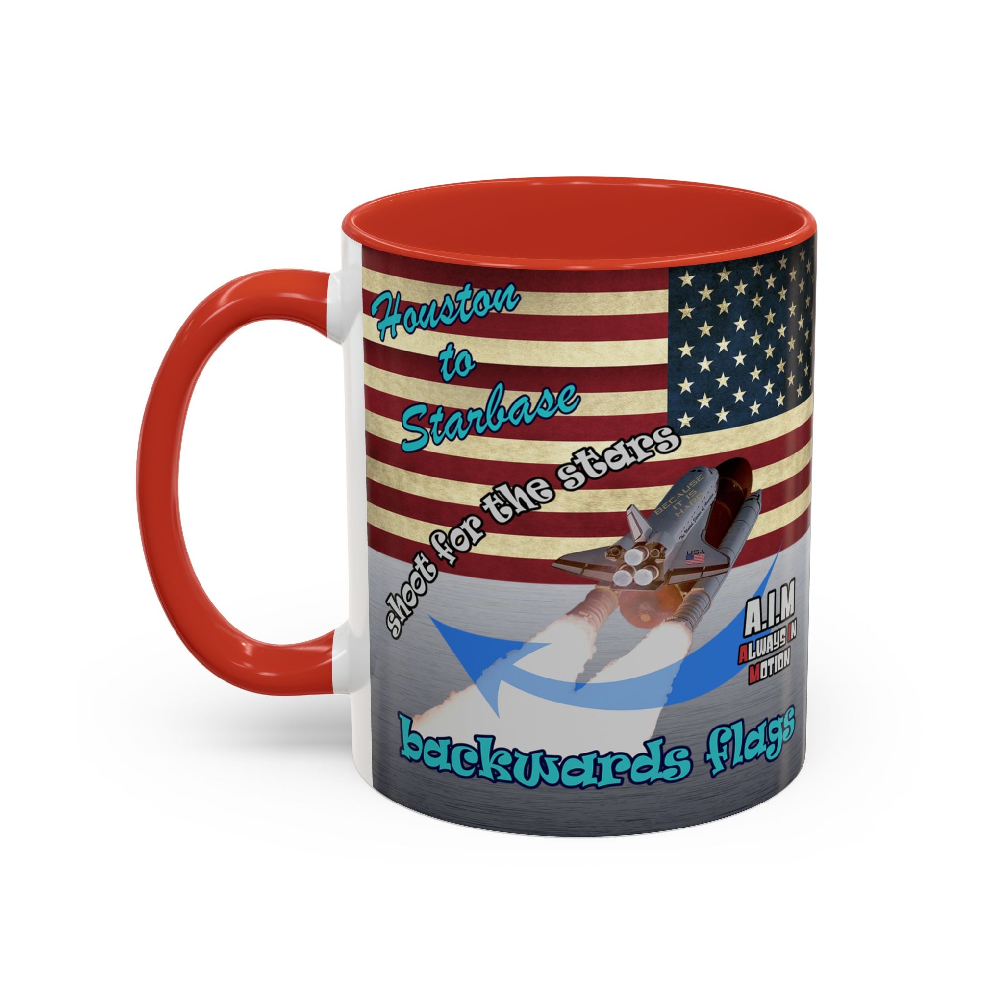 shoot for the stars - Accent Mug (brushed nickel)